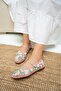 Lalu Candy Pink Transparent Embroidered Women's Ballerinas - 5