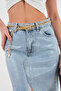 Women's Square Buckle Gold Chain Belt Accessory 7200