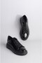 Select 2203 genuine leather sneakers shoes black patent leather