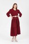 Rochie de in cu mânecă lungă cu curea
