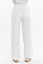 Women's Double Crepe Grass Stitching Detailed Pocket Palazzo Trousers - 6