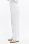 Women's Double Crepe Grass Stitching Detailed Pocket Palazzo Trousers - 4