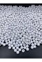 50Gr Opaque Round,White Color 8mm Opaque Ball Model Acrylic Beads, Bag Beads (50Gr,~ 190 Pieces)