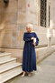 Women's robe dress navy blue - 3
