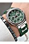 Ferrucci̇ Function Silicone Men's Wristwatch with Green Dial and Green Cord
