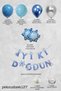 Frozen Theme Birthday Balloon Chain Set Happy Birthday Bannings Ornaments - 2