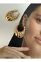 Pair of Large Dangling Twist Steel Tarnish Resistant Earrings