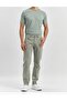 Men's High Waist Zipper Pipe Leg Top Quality Fabric Denim Pants - 4