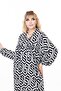 Women's Long Sleeve Plus Size Woven Summer Long Sleeve Dress - 5