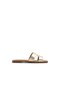 Gold Haylee Flat Sandals For Women