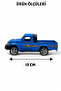 Pull Back Die-Cast 1:32 Pickup Truck Doors Openable Pull Back Pickup Truck 13 cm Openable Doors Metal Car - 3