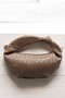Women's Helen Knotted Hand and Shoulder Bag. Mink Crossbody Bag - 7
