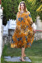 Mustard Judge Collar Buttoned Long Sleeve Hidden Pocket Casual Viscose Woven Dress 125 65 - 6