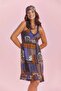 Authentic Patterned Black Summer Floral Ethnic Dress - 6