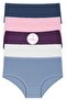 Corded Fabric Ribana Cotton Women's Panties 5 Pieces - 6