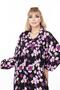 Women's Long Sleeve Plus Size Woven Summer Long Sleeve Dress - 7