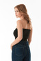 Basic Covered Strapless Bustier - 3