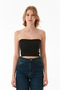 Basic Covered Strapless Bustier - 8