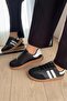 Women's Black Sneakers High Sole 6 Cm - 5