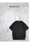 Angel-Demon Lover Combination Oversize Tshirt Set of 2 - 2