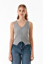 Basic Corded Buttoned Vest - 8