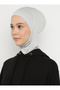 Masked Hijab Bone - Light Gray - (St279), (Id 7827928) - 3