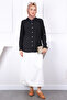 Black Sleeve Buttoned Linen Shirt - 2