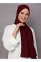 شال جاز كريب - أحمر كلاريت - 27 - قماش - 3