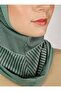 Stripe Patterned Sports Hijab - Green - (St307), (Id 7830757) - 7