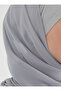 Boneli Plain Chiffon Shawl - Light Gray - - 4