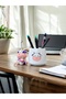 Purple Kawaii Cow Photo Holder Set Office Gift - 3