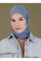 Jarse Viscose Fabric Square Scarf - Denim Blue - (St378) , (Id 2937842)