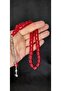 Red Stick Amber Rosary - Hooded, T-442 - 2