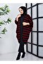 Tasseled Striped Cap - Burgundy - Sahra Butique - 5