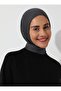 Dark Gray Canvas Combed Shawl - Practical Scarf - 4
