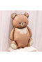 5 Years Old Retro Hearts Cream Number Caramel Bear Birthday Balloon Set - 5