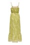 فستان ONLLOU LIFE EMB STRAP ANKEL DRESS PTM باللون الأخضر الفاتح - 2