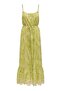 فستان ONLLOU LIFE EMB STRAP ANKEL DRESS PTM باللون الأخضر الفاتح