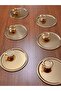 Gold Luxury 6-Piece Delight Bowl with Butterfly Coffee, Tea, Cake Presentation Tray Decorative Coated