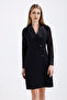 Sequin Sequin Detailed Evening Dress Jacket Dress |   Elb36108 Black - 6