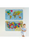 Educational and Instructional World and Turkey Map Children's Room Wall Sticker-3882 - 3
