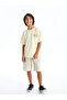 Lcw Crew Neck Oversize Tok Fabric Boy's T-Shirt - 2