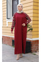 Women's Mercerized Figured Knitwear Dress - 3