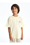 Lcw Crew Neck Oversize Tok Fabric Boy's T-Shirt - 3