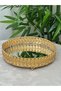 A set of golden metal trays, made in Turkey. The large one is 30 cm in diameter and the small one is 25 cm. - 4