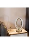 Oval Shaped Touchable Home Decor Stand, Gold - 4