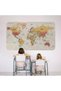 Turkish Educational Country And Capital Ocean Detailed Atlas Decorative World Map Wall Sticker-3837 - 7