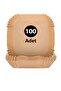 100 Pieces Air Fryer Baking Paper Square Plate Model Greaseproof Paper