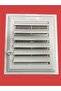Culvert Plastic Bathroom Wc Ventilation Grille Superficial Movable Shutter 35X35 cm Adjustable Plastic - 3