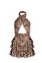 Mykonos Cross-Neck Leopard Shorts Dress - 5